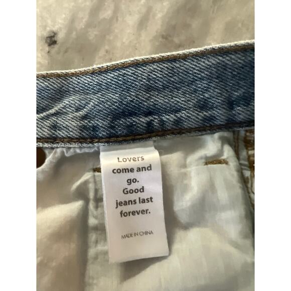 PacSun Flutter Denim Shorts High Rise Woman Size 28 Cut offs Festival Hot Pants - Picture 7 of 13